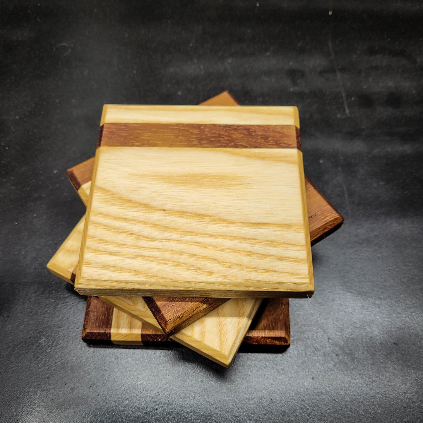 Ash and Monkey Pod Coaster Set