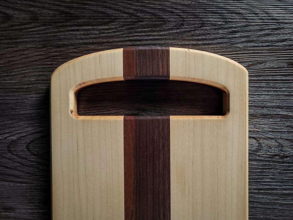 Maple and Walnut Cutting Board