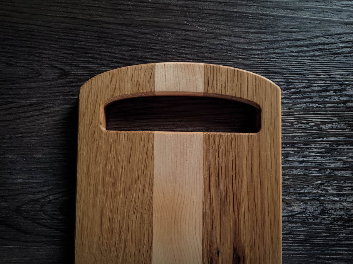 White Oak and Maple Wood Cutting Board