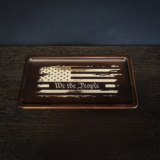 We The People Flag Tray