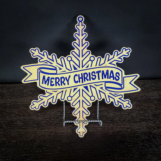 Wooden Snowflake Holiday Decor