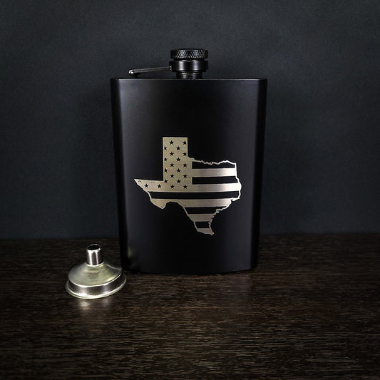 Texas Stars & Stripes Stainless Steel Flask