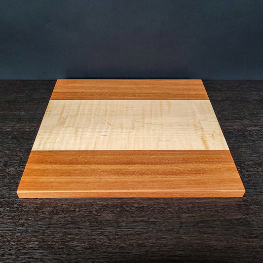 Curly Maple and Mahogany Cutting Board