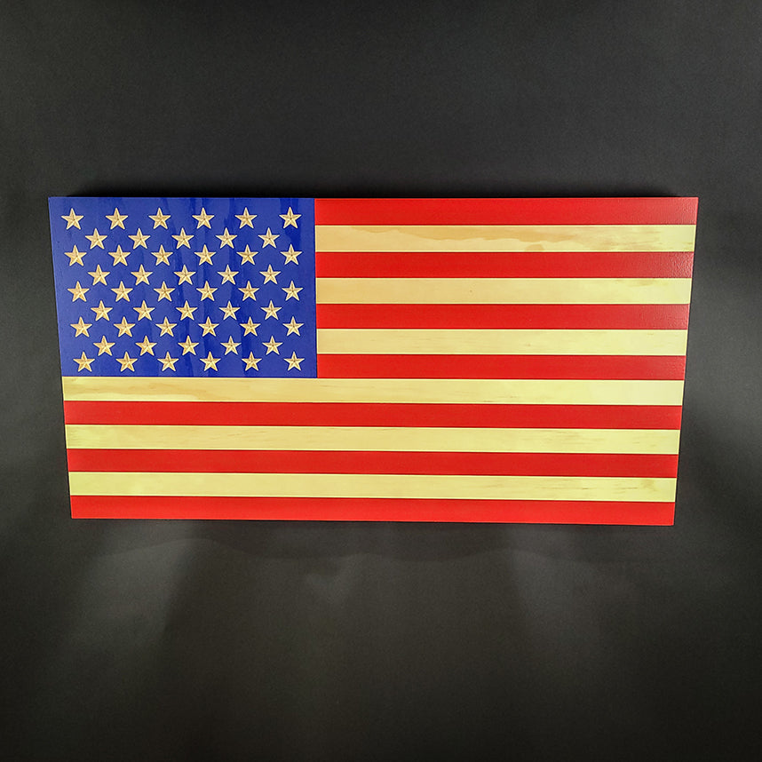 Wooden American Flag