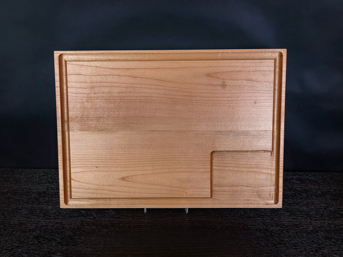 Hard Maple Cutting Board with Juice Groove and Juice Trough