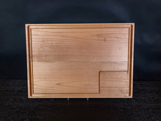 Hard Maple Cutting Board with Juice Groove and Juice Trough