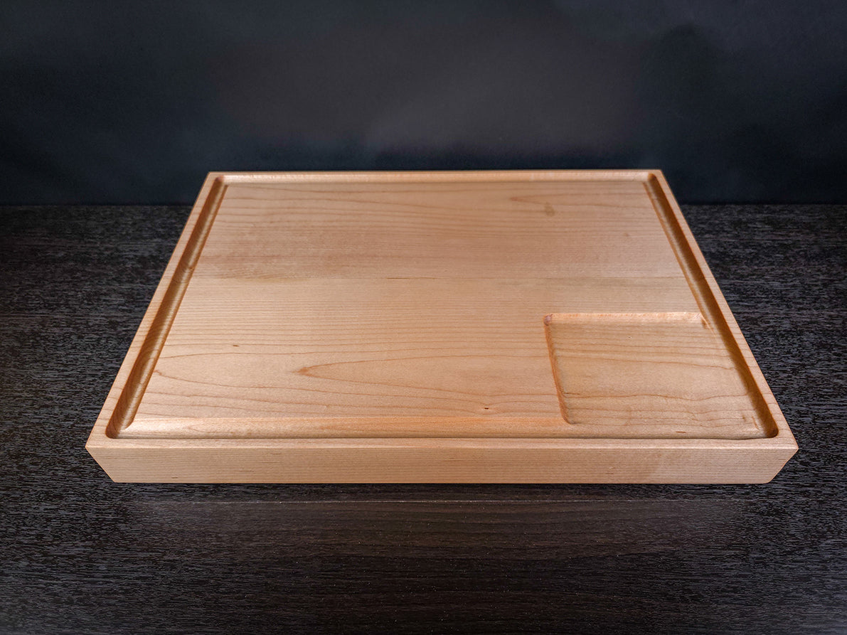 Hard Maple Cutting Board with Juice Groove and Juice Trough