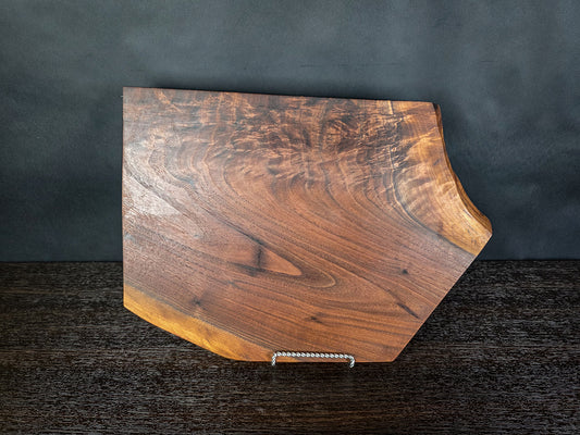 Live Edge Curly Walnut Cutting Board