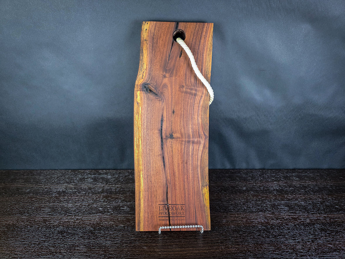 Walnut Charcuterie Board with Rope