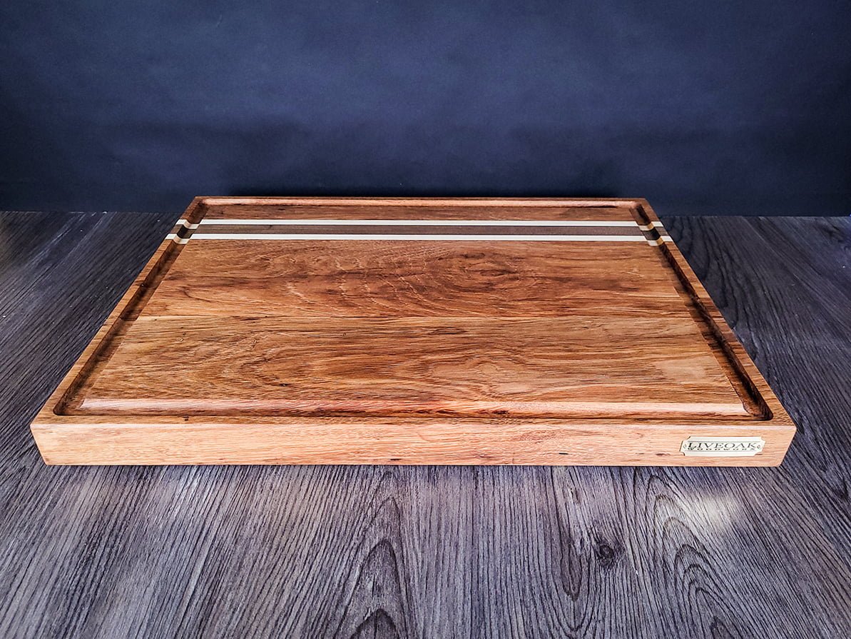 Pecan, Maple, and Walnut Wood Brisket Cutting Board