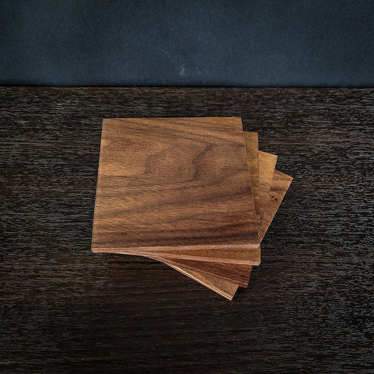 Walnut Coaster Set