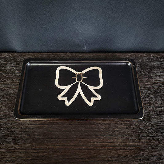 Bow Laser Engraved Catch All Tray