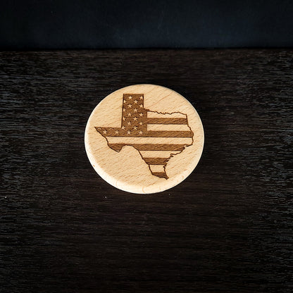 Texas Stars and Stripes Laser Engraved Magnetic Bottle Opener