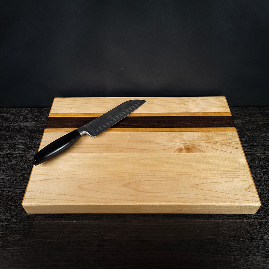 Maple, Walnut, and Cherry Cutting Board