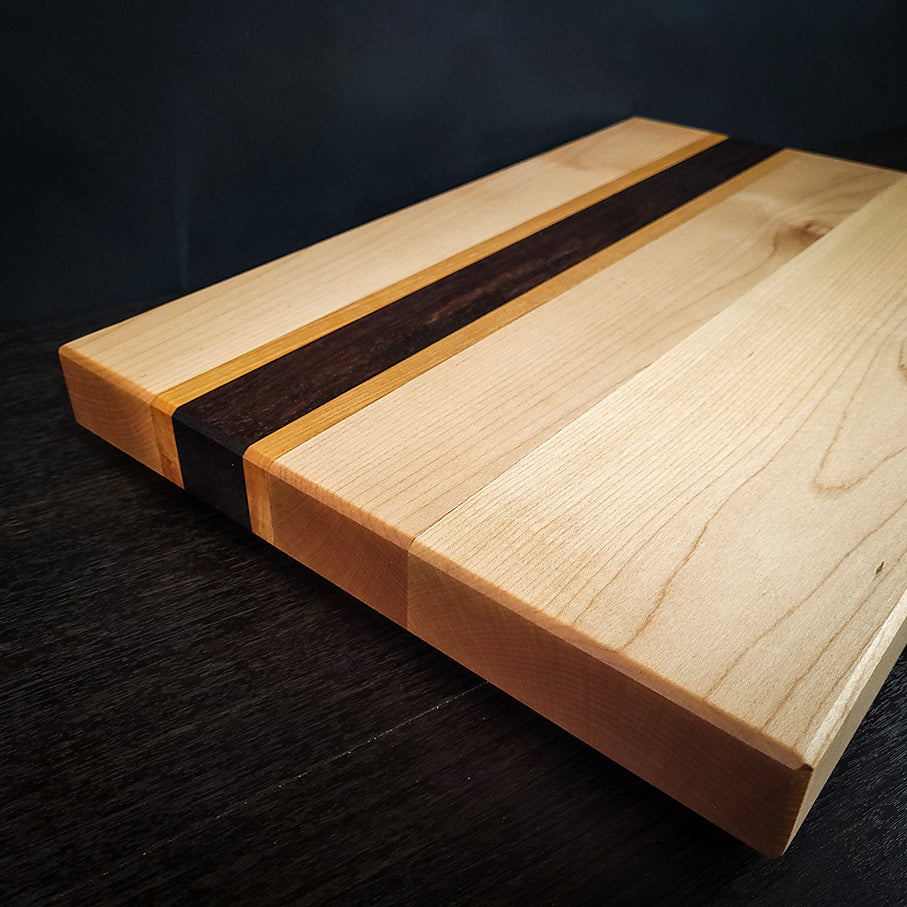 Maple, Walnut, and Cherry Cutting Board