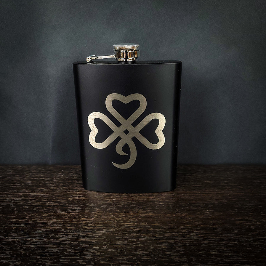 Celtic Clover Stainless Steel Flask