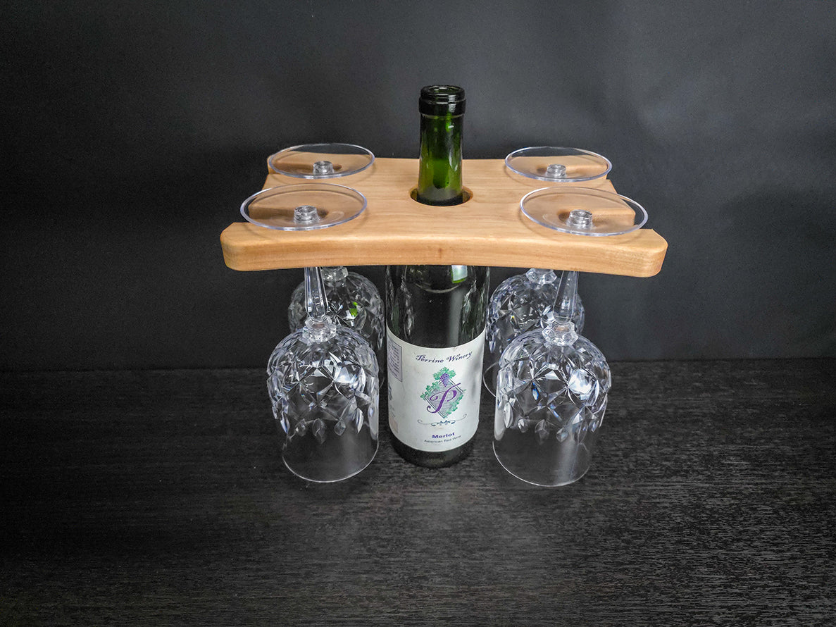 4 Way Wooden Wine Display