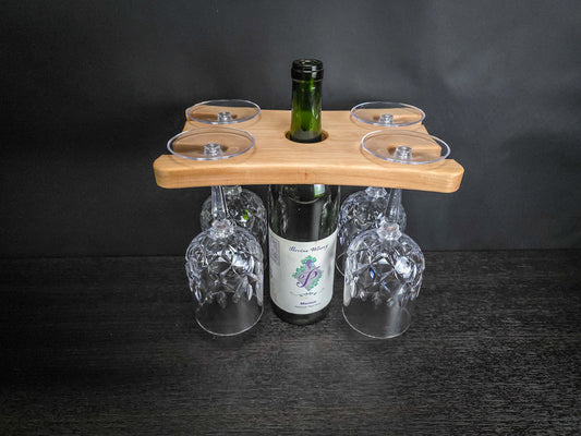 4 Way Wooden Wine Display