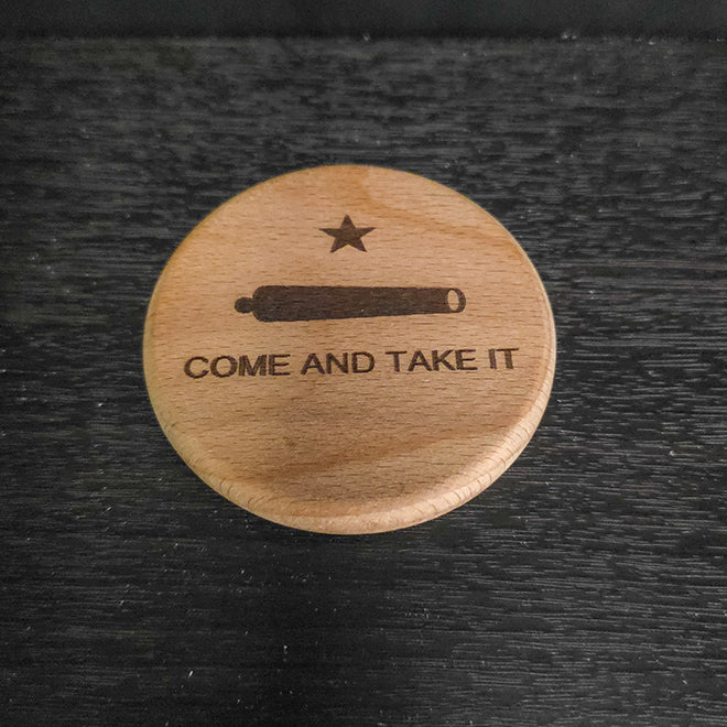 Come and Take it Cannon Wooden Magnetic Bottle Opener