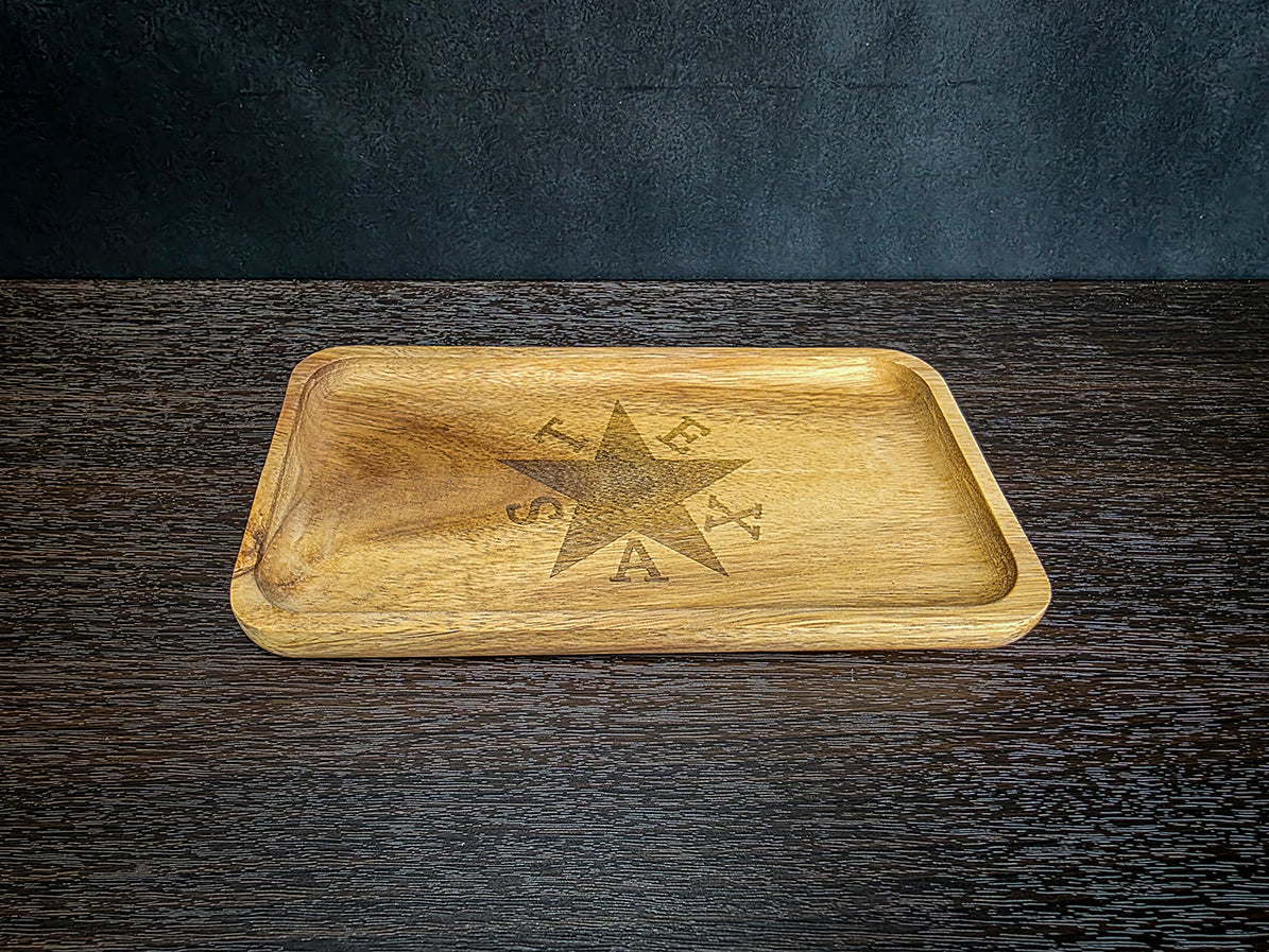 Texas Star Laser Engraved Catch All Tray