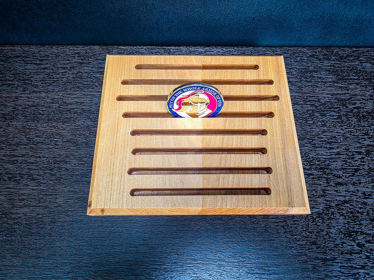 Wooden Challenge Coin Display