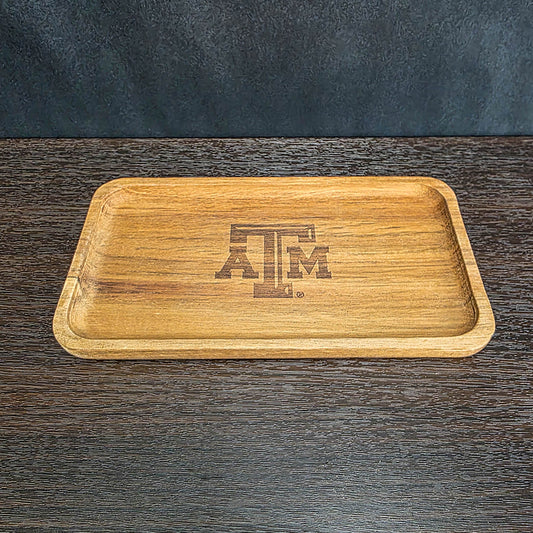 Officially Licensed Texas A&M University Wooden Catch All Tray