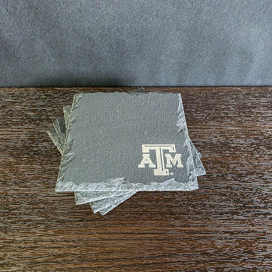 Officially Licensed Texas A&M University Slate Coaster Set