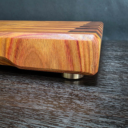 Canary and Walnut End Grain Cutting Board