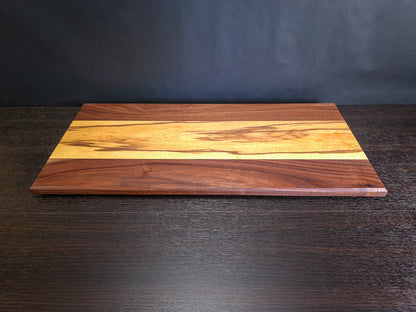 Handcrafted Spalted Ash & Walnut Cutting Board