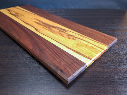 Handcrafted Spalted Ash & Walnut Cutting Board