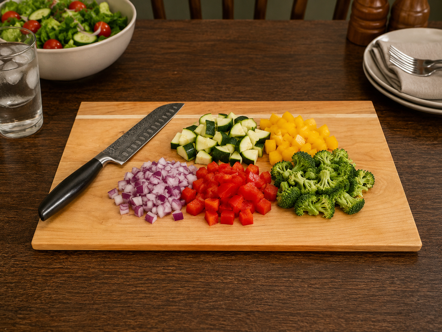 Cherry and Maple Cutting Board