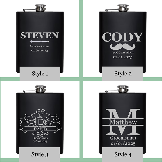 Wedding Party Flasks